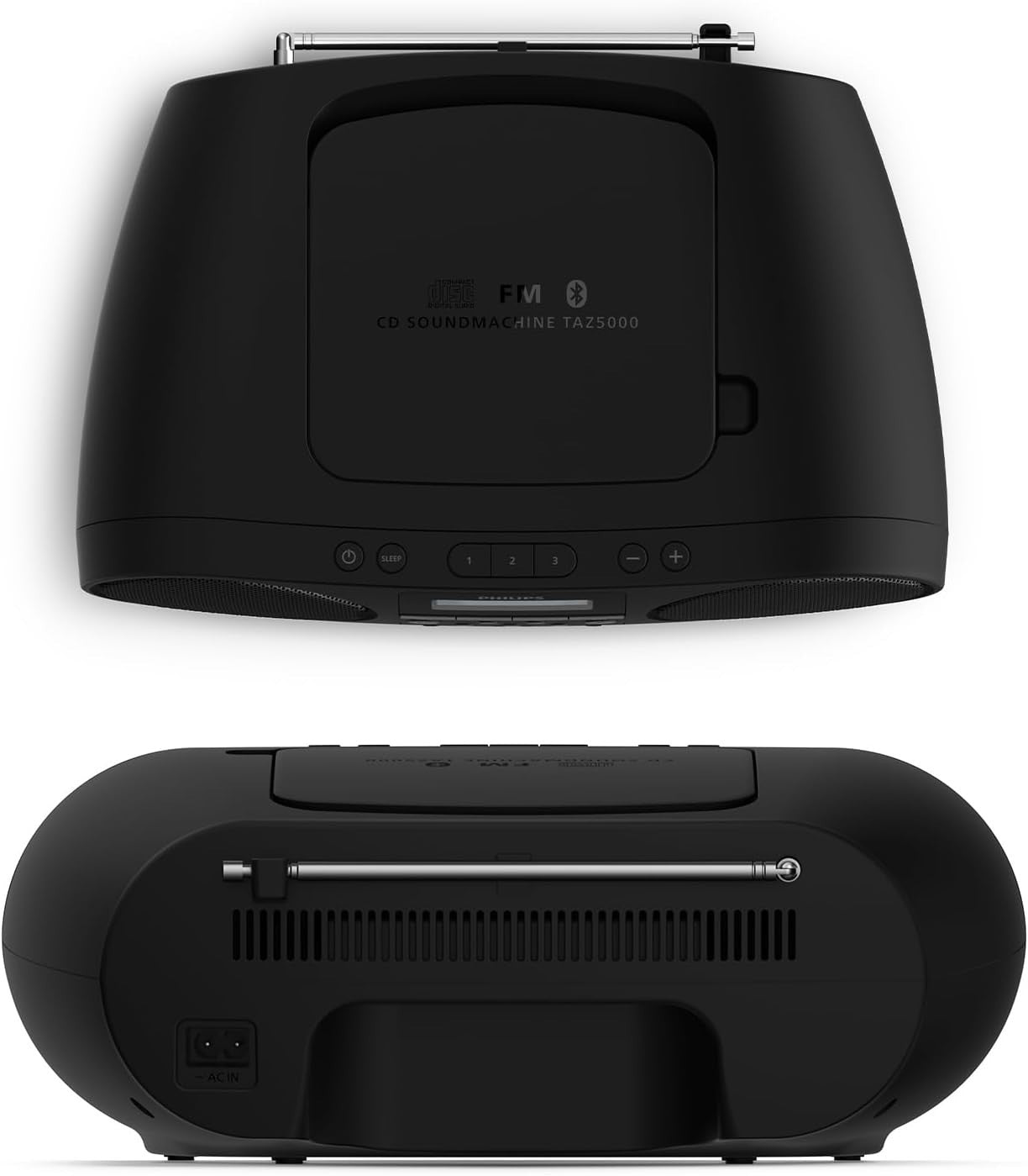 Portable CD Player Bluetooth 5.4 FM Radio USB Dynamic Bass Stereo