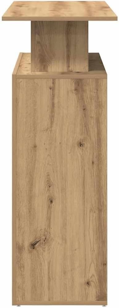 Artisan Oak Reception Desk 100x40x104cm Modern Counter with Storage Shelf