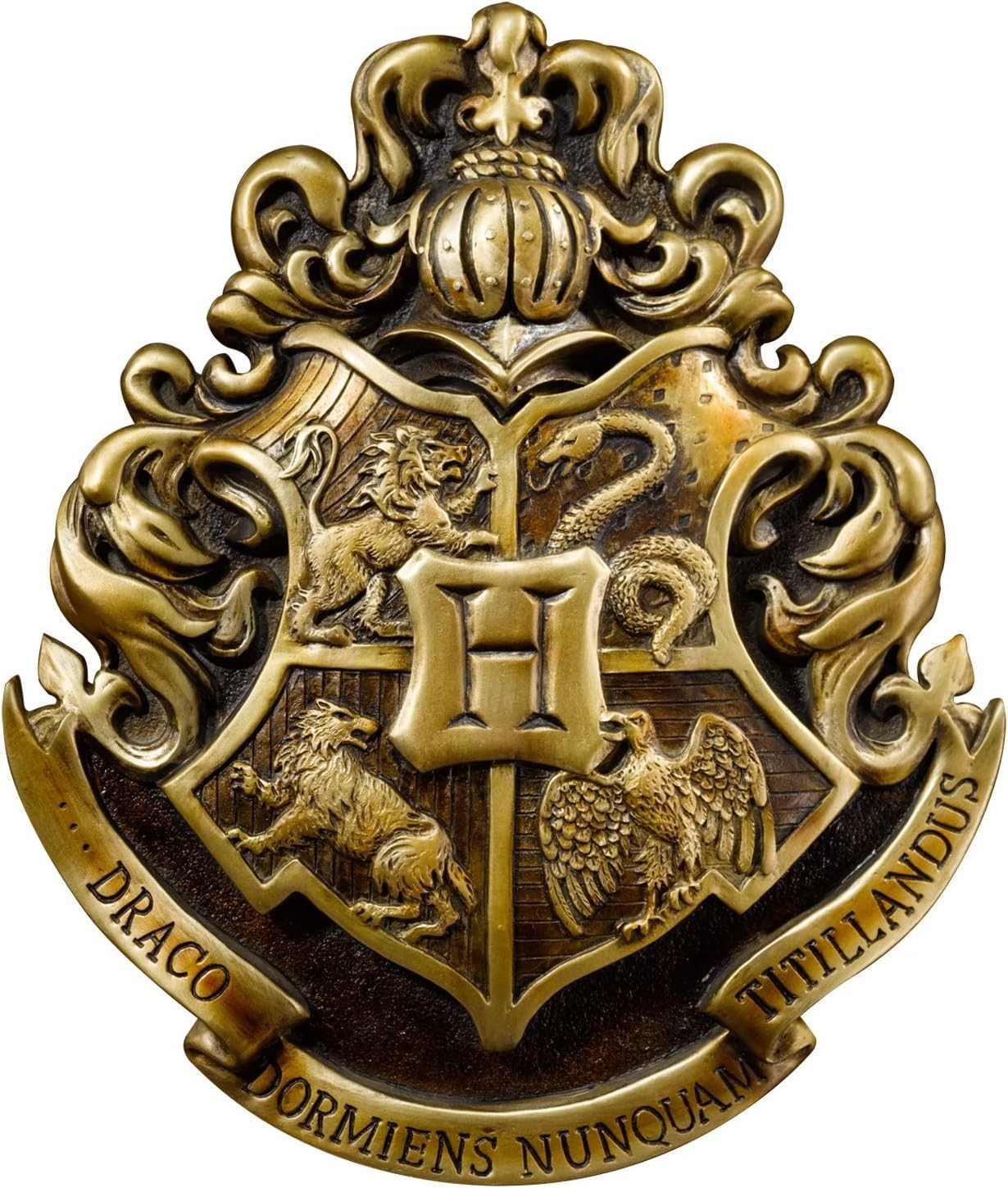 Wizard School Crest Wall Plaque Resin Fantasy Movie Decor Gift
