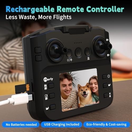 Foldable Mini Drone with 1080P Camera, LCD Remote, 3D Flips, RC Quadcopter