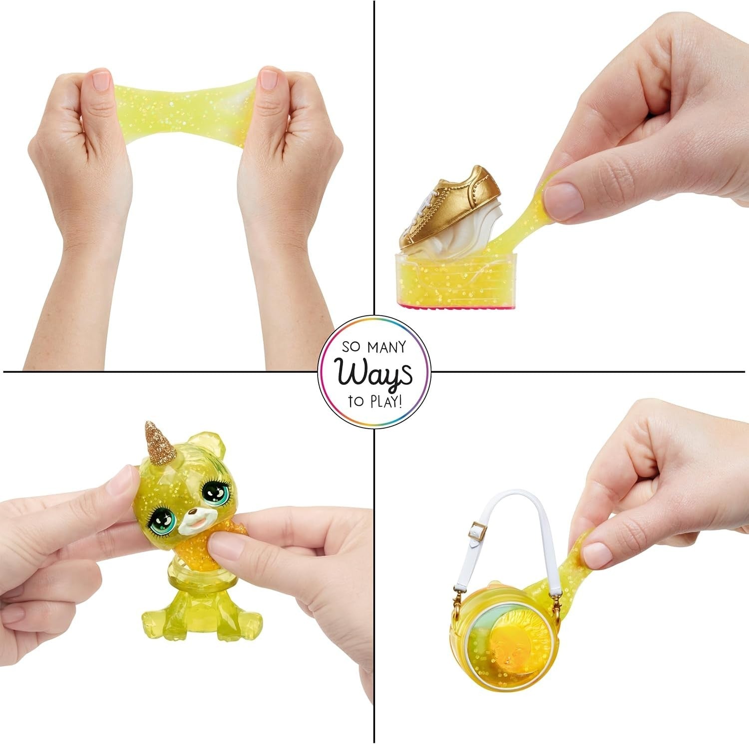 Yellow Fashion Doll with Sparkle Slime Magical Pet Accessories 28cm