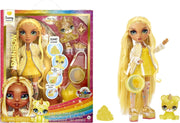 Yellow Fashion Doll with Sparkle Slime Magical Pet Accessories 28cm
