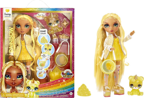 Yellow Fashion Doll with Sparkle Slime Magical Pet Accessories 28cm