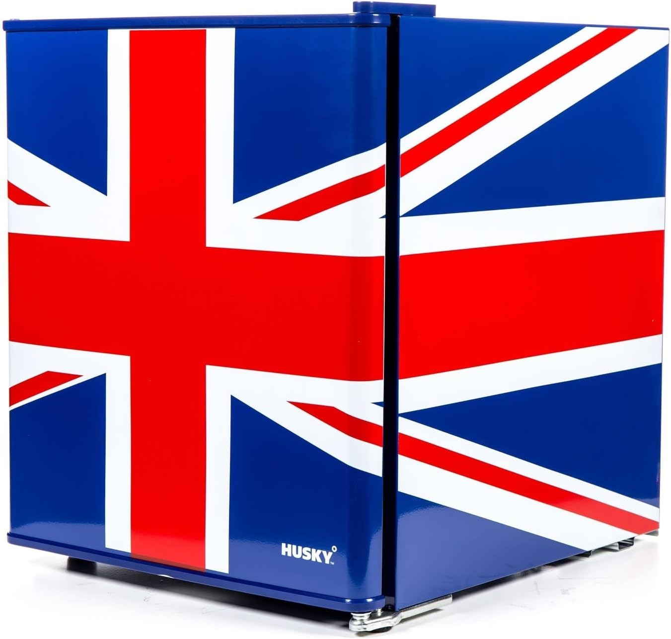 50L Multi-Colour Union Flag Mini Fridge Tabletop Cooler for Bedroom Office