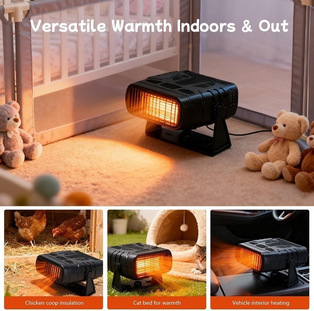 Solar Heater for Greenhouse Chicken Coop Portable Pet Heater