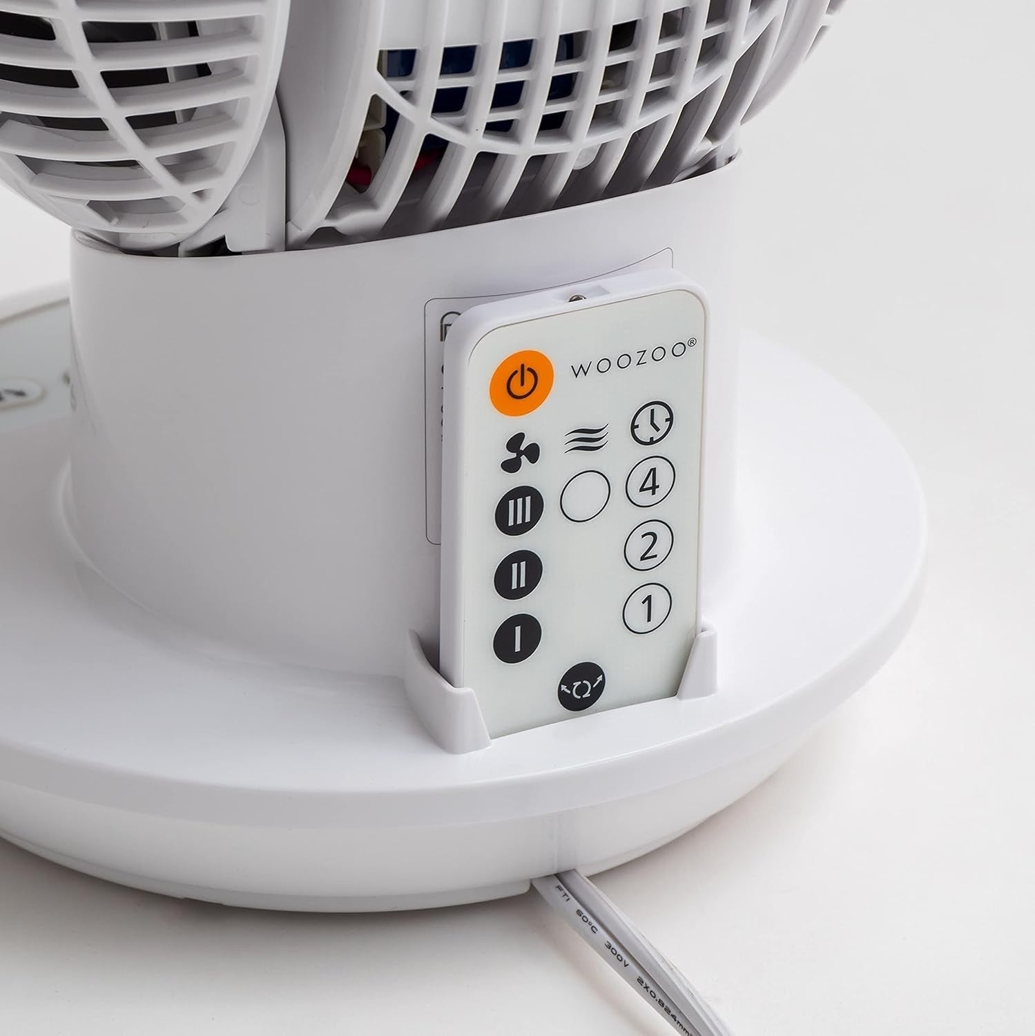 Mini Air Circulator Fan Quiet 3 Speed Remote Control Oscillating Adjustable Tilt