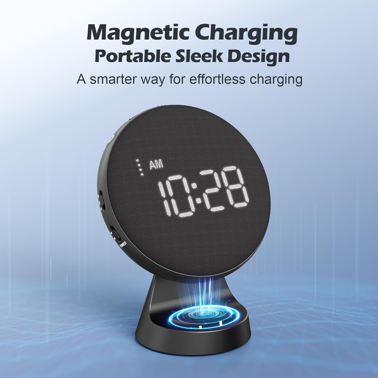 Vibrating Alarm Clock Bed Shaker Loud Digital LED for Heavy Sleepers