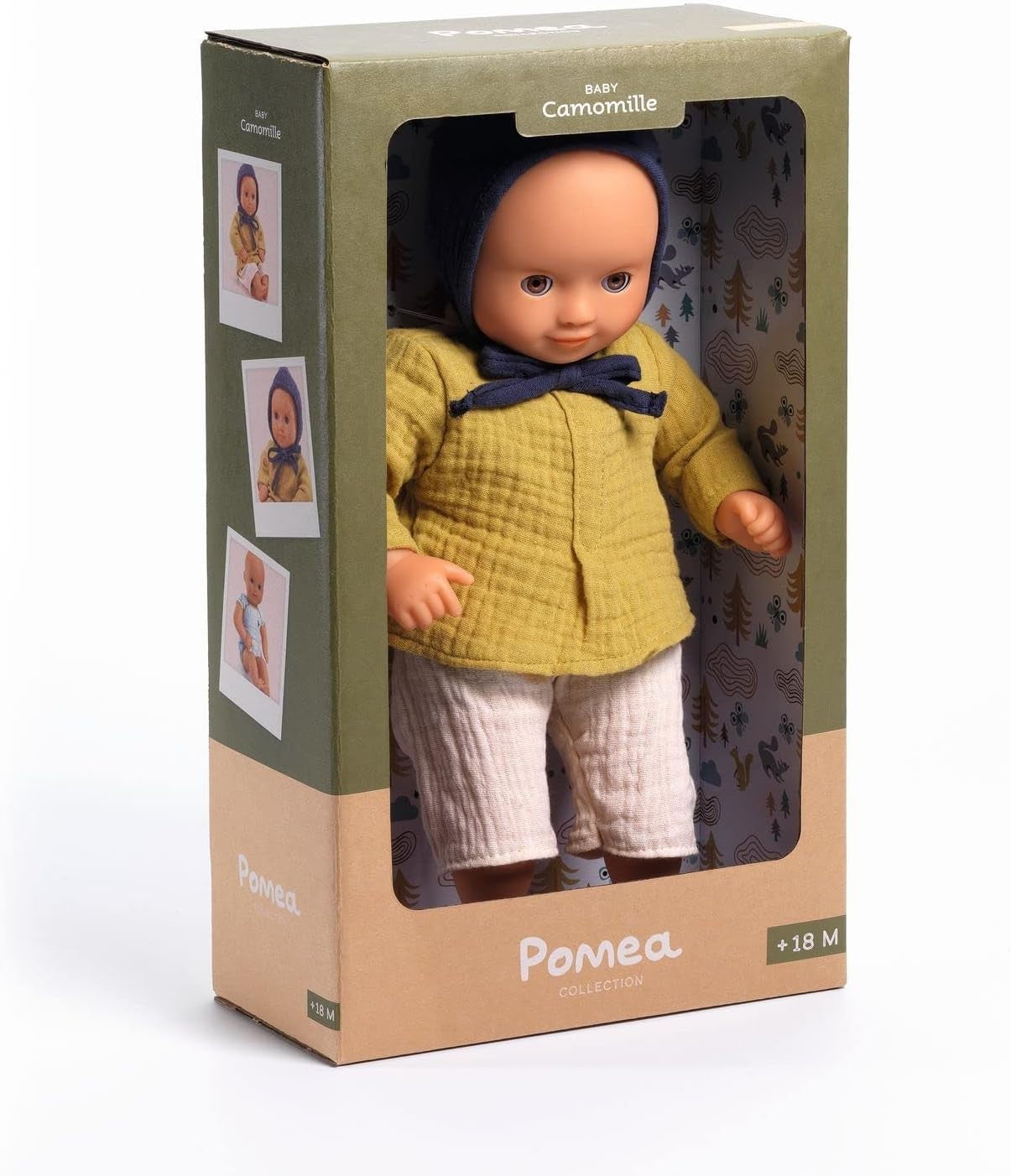 32cm Soft Baby Doll Sleepy Eyes Vinyl Body Lightweight First Doll Toddler