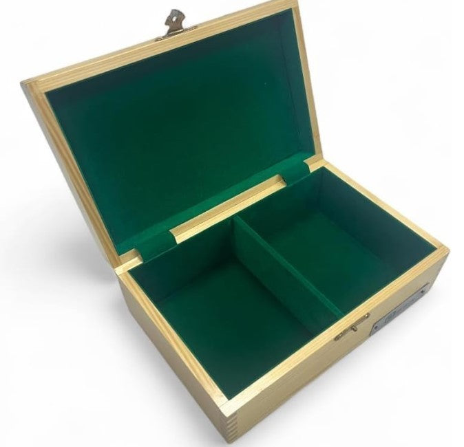 Luxury Ebony Chess Set 4.5" King with Velvet-Lined Storage Box Gift Set