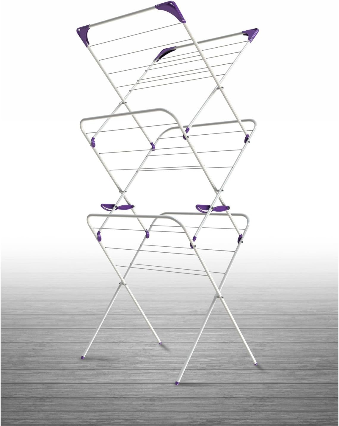 3 Tier Indoor Clothes Airing Rack Foldable Laundry Dryer Slim Space Saving