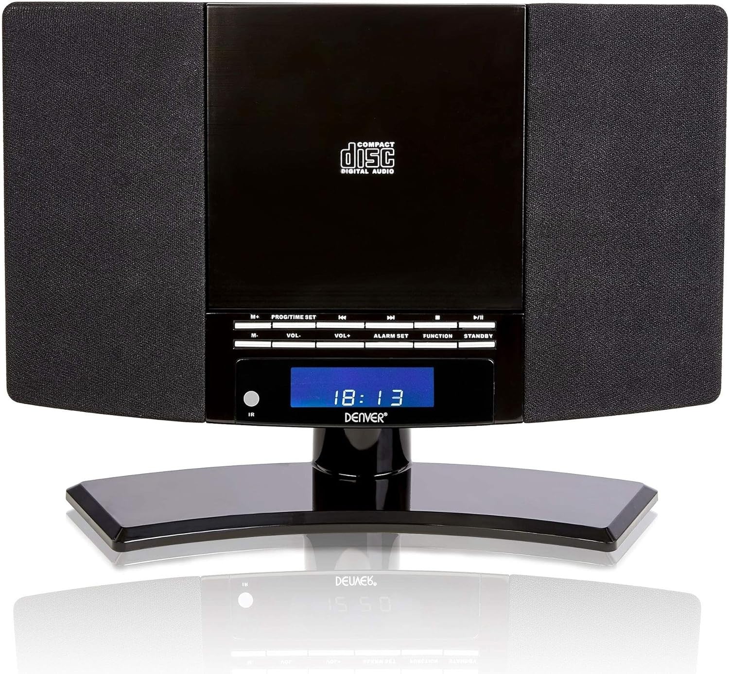 Wall Mountable CD Player with FM Radio, Alarm Clock & Remote – Compact Stereo