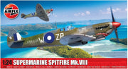1:24 Scale Military Aircraft Model Kit | Detailed Spitfire Mk.VIII | 452 Parts