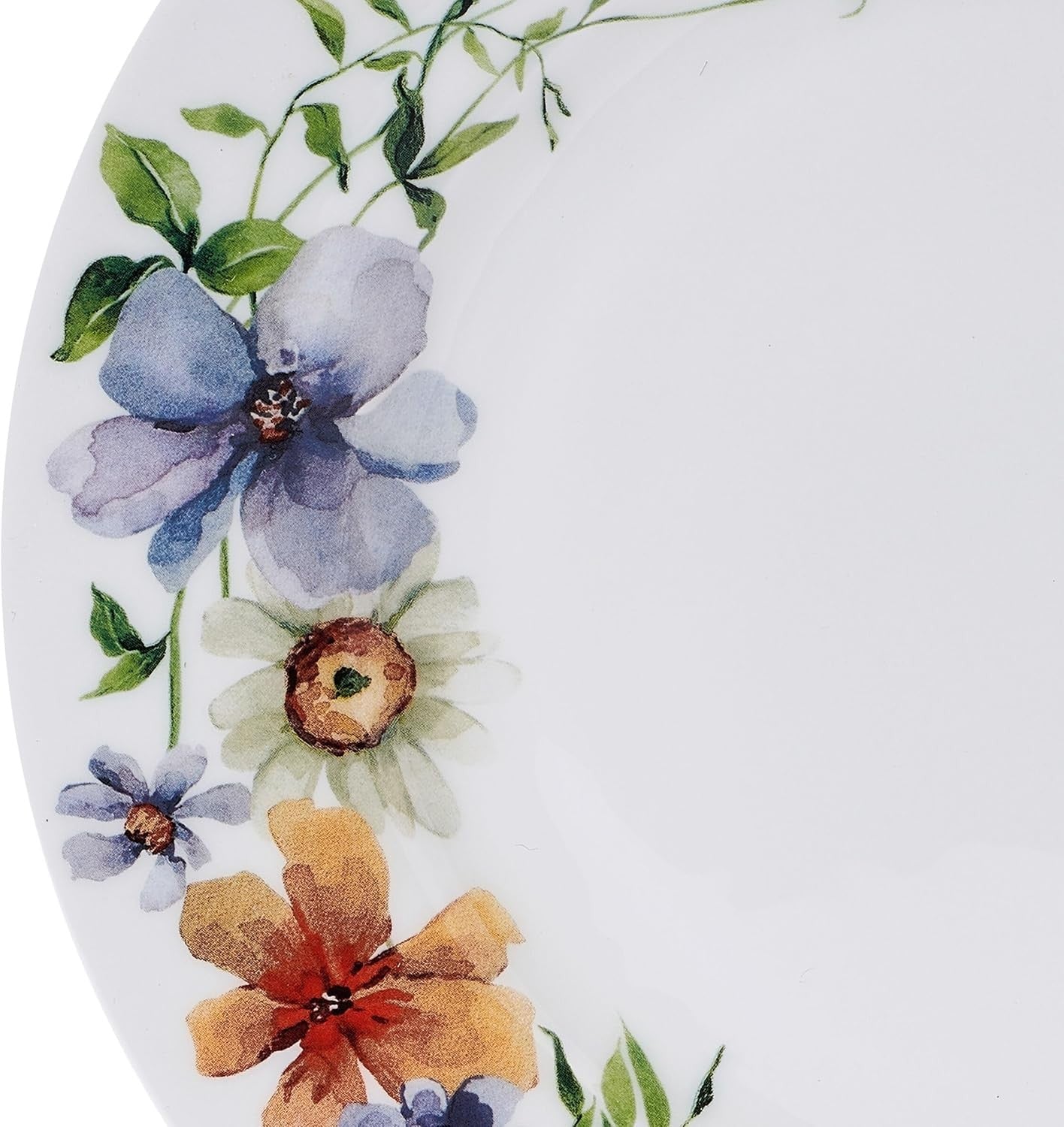 Floral Bone China Dinnerware Set 12 Piece Chip Resistant Plates Bowls