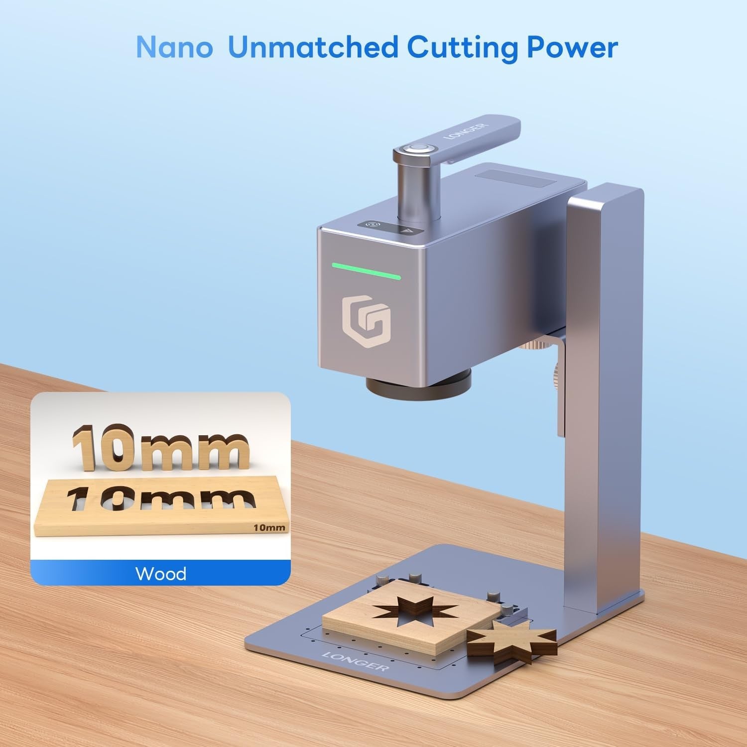 Portable Laser Engraver Cutter High Speed Precision DIY Wood Metal Acrylic