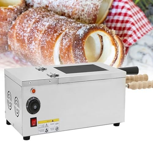 1500W Commercial Chimney Bread & Waffle Cone Maker with Adjustable Temp