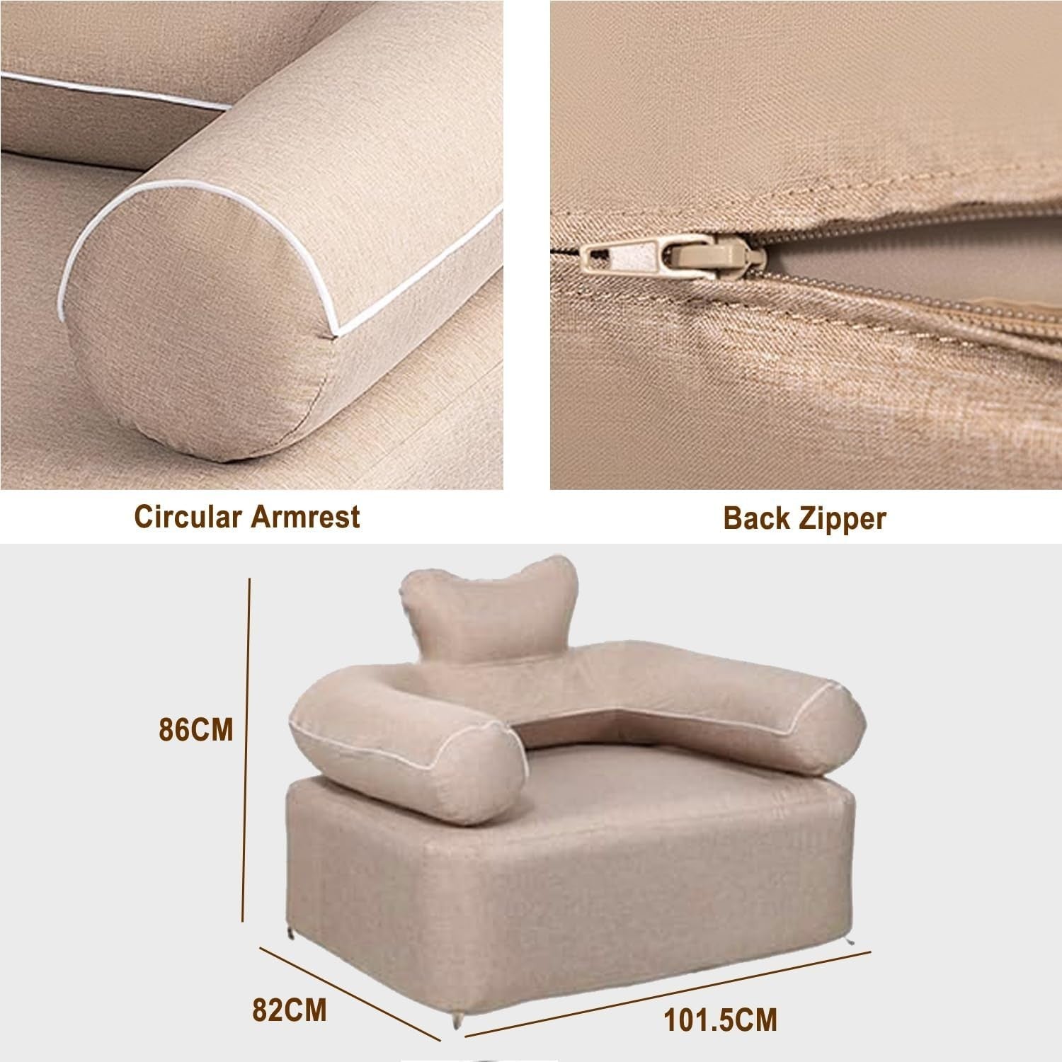 Inflatable LED Sofa Bed Indoor Outdoor Camping Chair Travel Couch