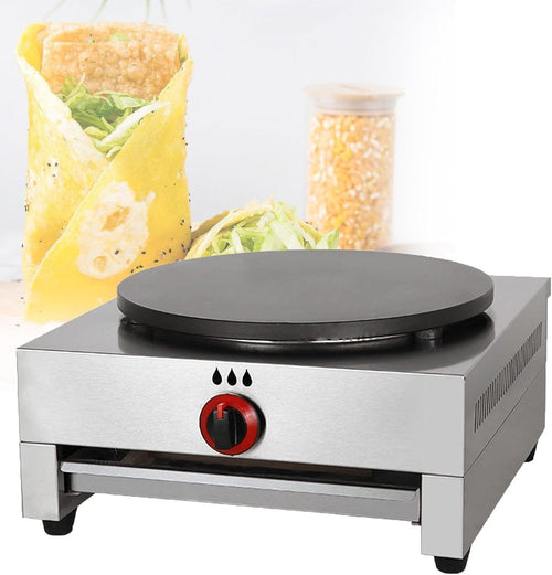 40cm Gas Crepe Maker Commercial Cast Iron Griddle with Spatula extras