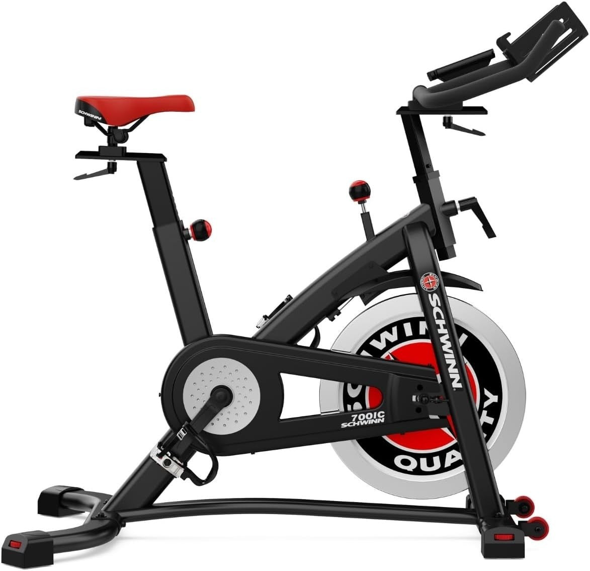 Studio Pro Belt-Drive Spin Bike 18kg Flywheel SPD Pedals Friction Trainer