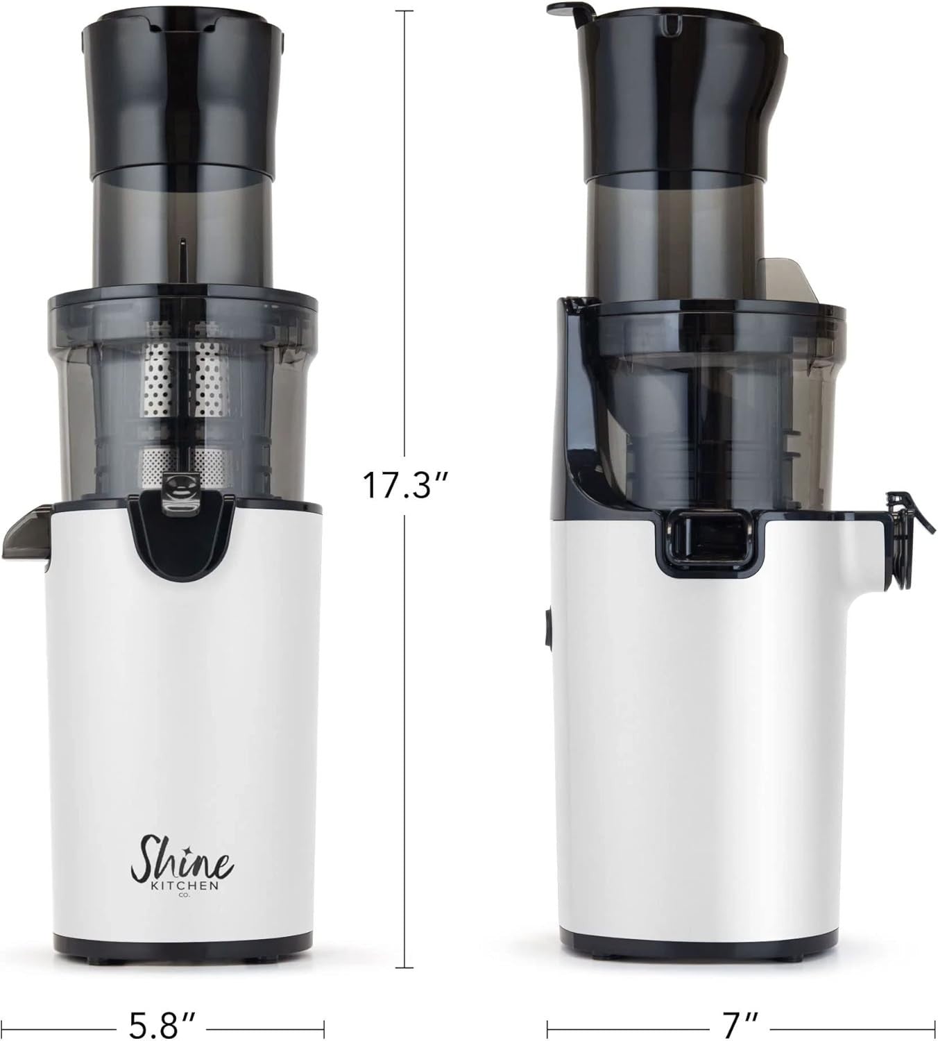 XL Mouth Cold Press Juicer Compact Stainless Steel Easy Clean High Yield