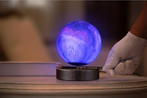 Polished Levitating Moon Lamp 16-Color Floating LED Light with Touch Remote