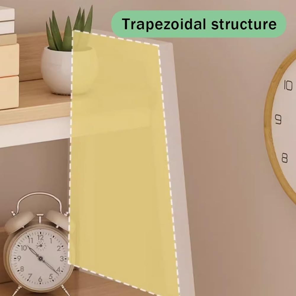 2-Tier Desktop Shelf Organizer | Wood & Metal Desk Storage Rack 115x32x95cm