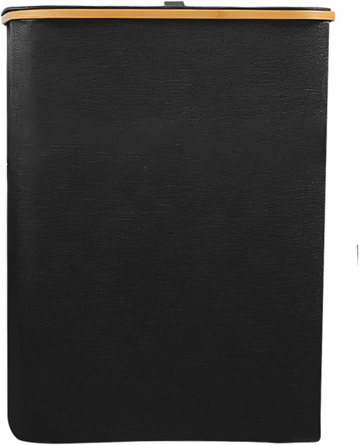 Black Foldable Laundry Hamper with Lid 3-Section Clothes Organizer 160L