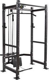 Adjustable Power Rack 206x133x178cm with Dual Cable System – Home Gym Cage