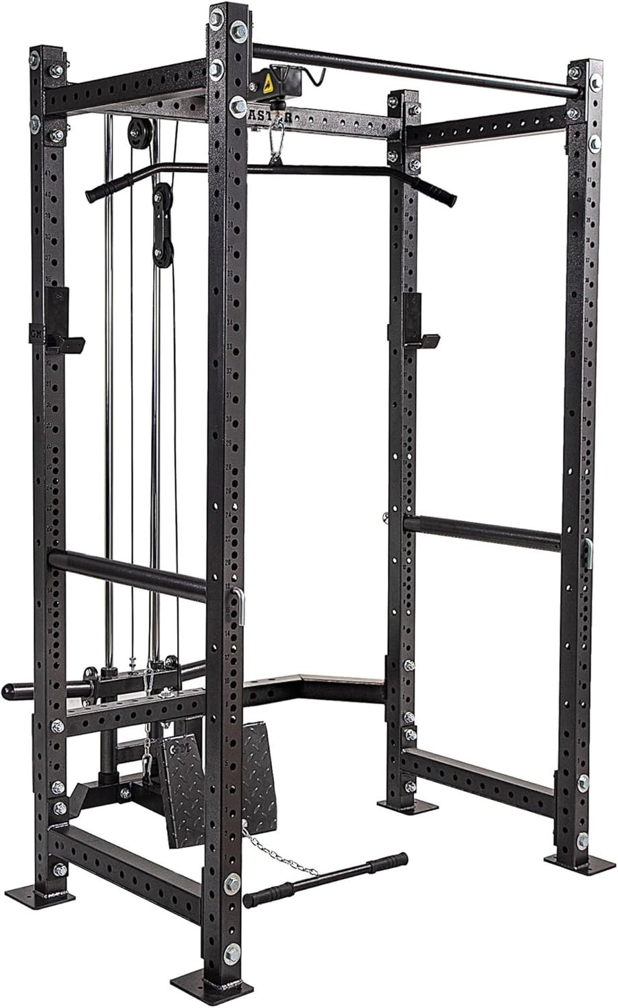 Adjustable Power Rack 206x133x178cm with Dual Cable System – Home Gym Cage