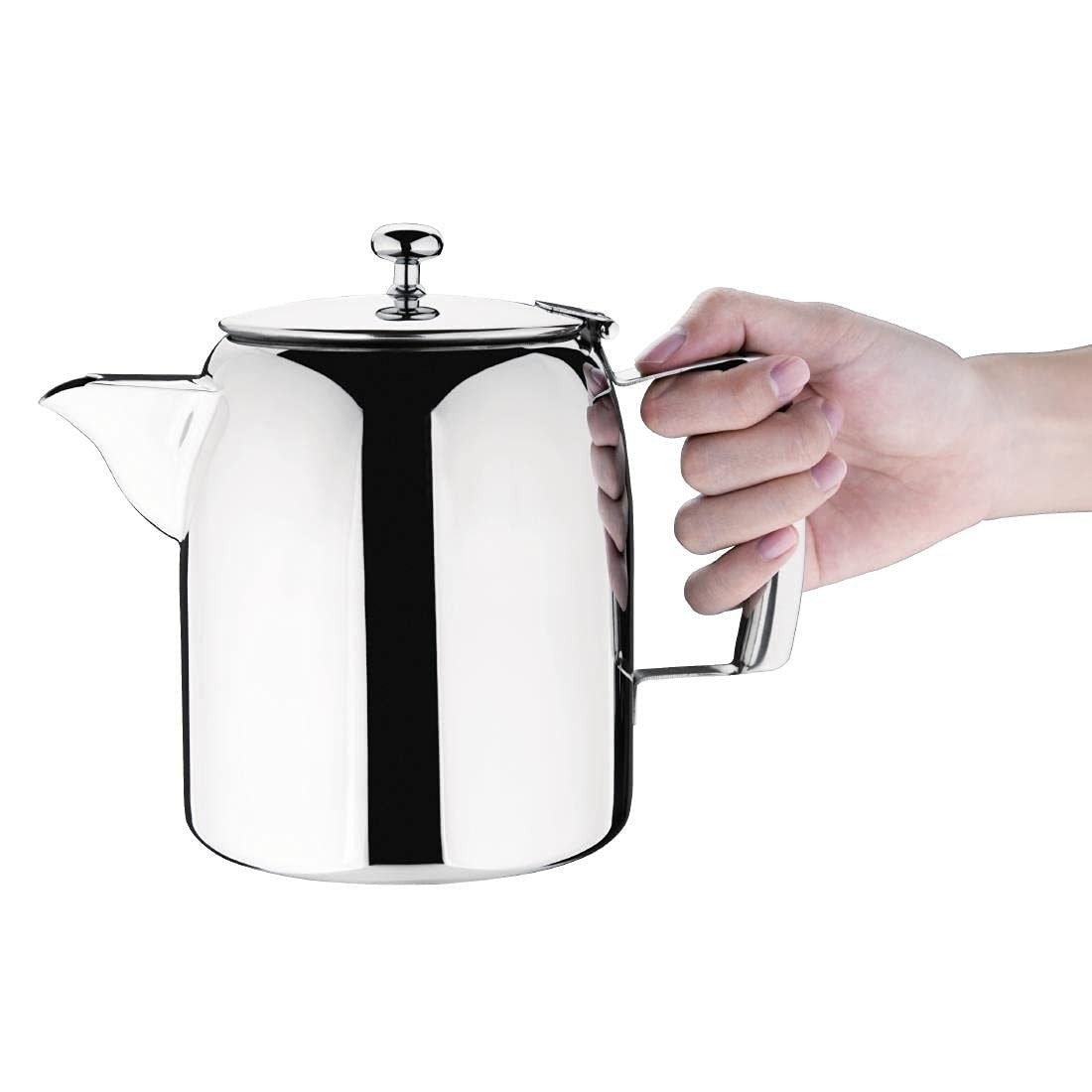 Stainless Steel Teapot 1.4L 50oz Mirror Finish Tea Pot Hinged Lid