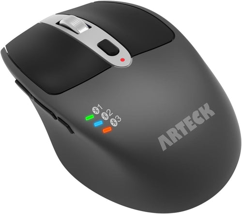 Multi-Device Bluetooth Mouse Silent Click Rechargeable Ergonomic Office PC