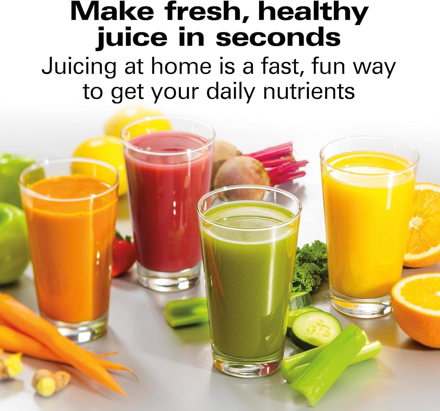 Professional Juicer Machine 1100W 3.5in Wide Chute Fast Easy Clean