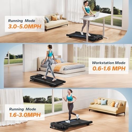 MERACH Auto-Incline Walking Pad 9%, 2.5HP Quiet Under-Desk Treadmill Home
