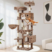 Large Cat Tree Tower 71” Multi Level Sisal Scratching Posts Condo