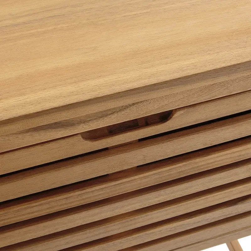 Acacia Bathroom Vanity Sink Unit with Door Storage | 60cm Wood Cabinet