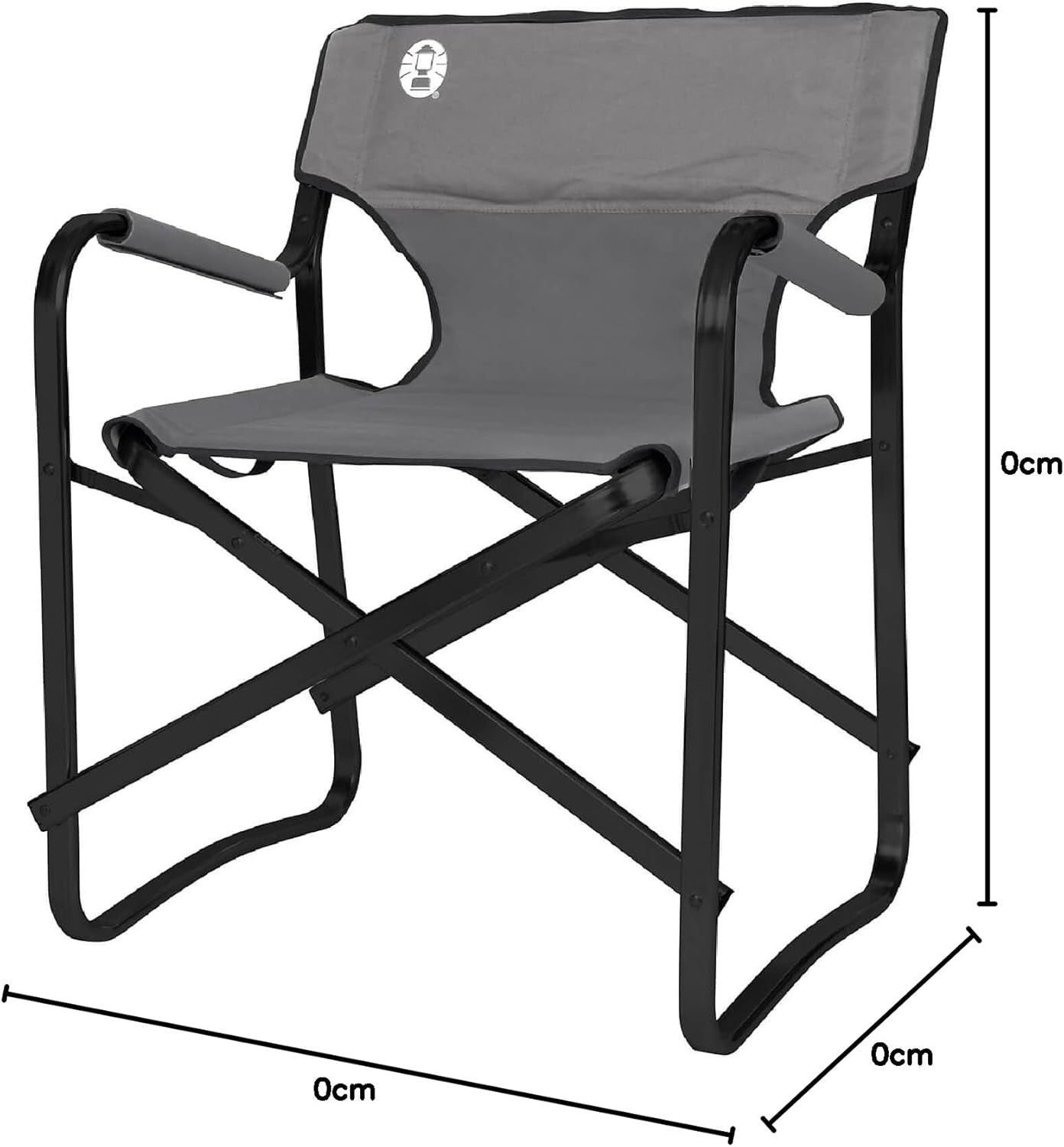 Heavy Duty Folding Director Chair w/ Arms for Camping Garden BBQ