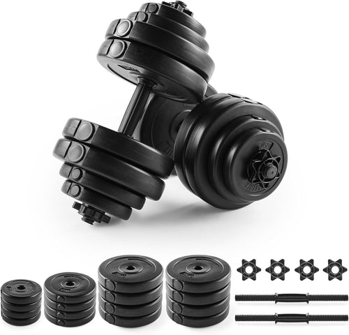 30kg Adjustable Dumbbell Set Pair Spinlock Non-Slip Home Gym Weights