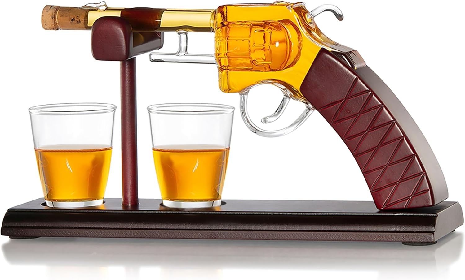 Gun Whiskey Decanter Set 100ml with Glasses Vintage Pistol Liquor Bottle Gift