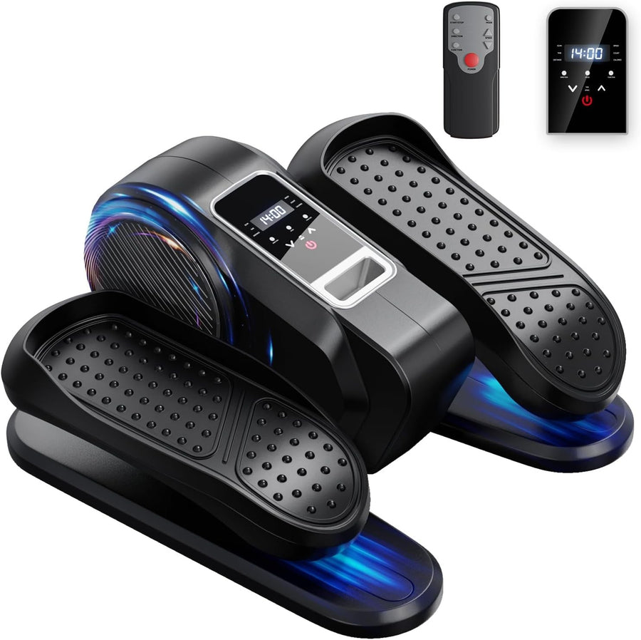 Under Desk Elliptical Machine for Home Workout, 12 Levels Speeds Ellipse Leg Exe