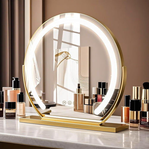 Hollywood Vanity Mirror with LED Lights, 23"x18", 3 Modes, Makeup & Desk