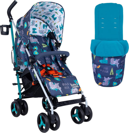 Compact Umbrella Pushchair for Newborn to 25kg, Footmuff Included