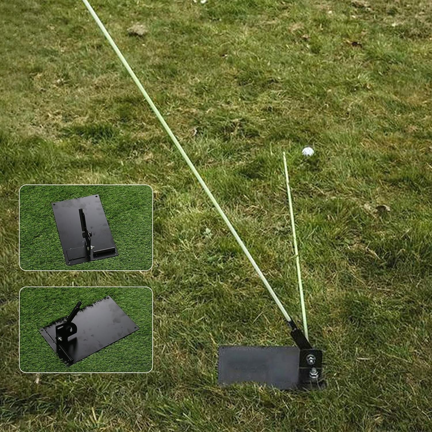 Adjustable Golf Alignment Stick Holder 2 Foldable Trainer