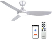 Ovlaim 132CM Silent DC Motor Smart Ceiling Fan with LED, Remote, App & Voice