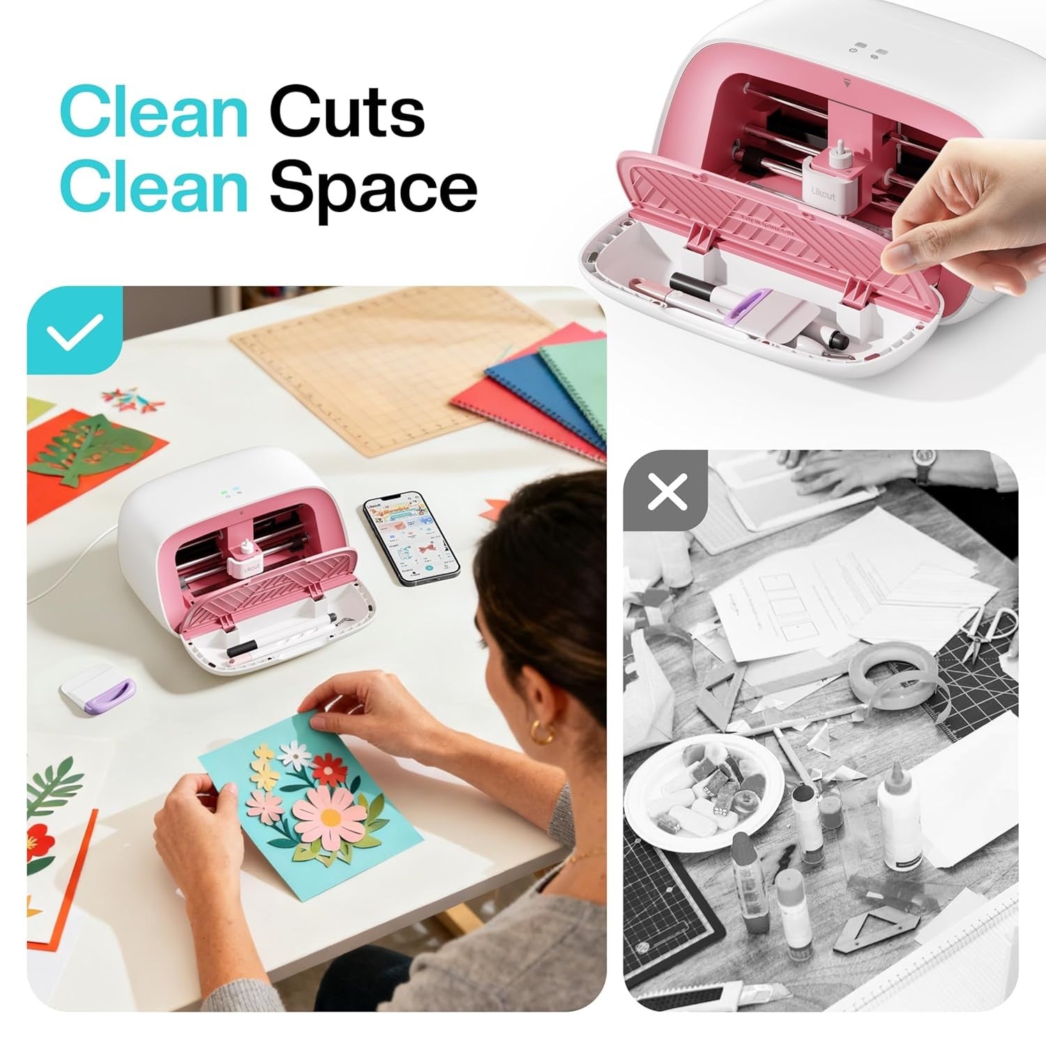 Mini Vinyl Cutter Machine Smart Sticker Maker Cardstock Craft Cutting