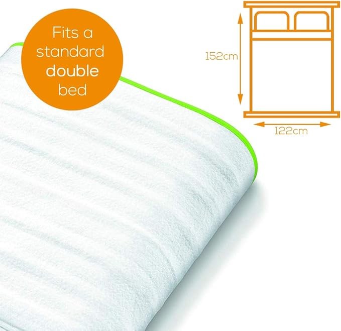 Electric Heated Underblanket Double Non Slip Washable Mattress Warmer
