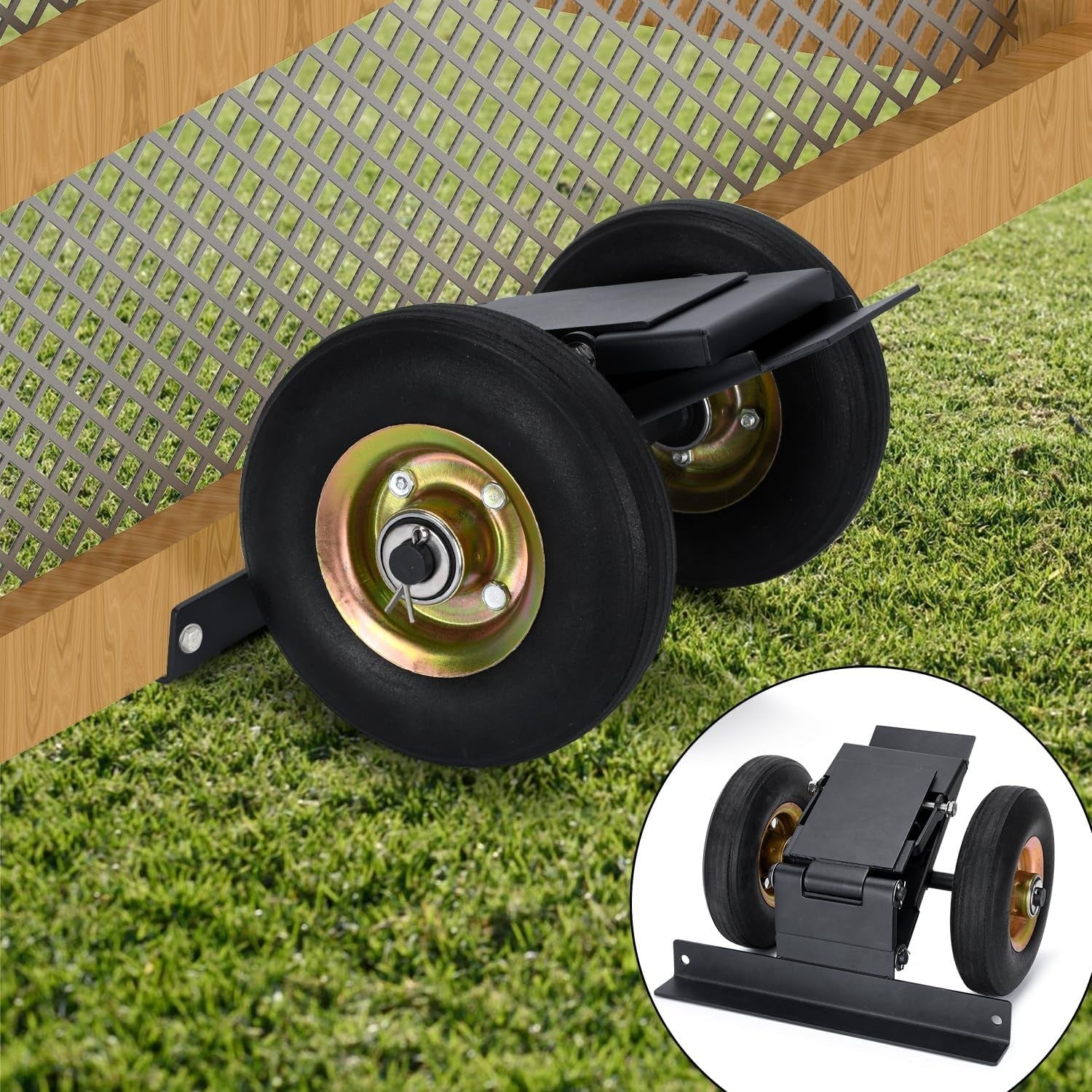 Chicken Coop Wheels Kit Heavy Duty Tractor Mover Lift System