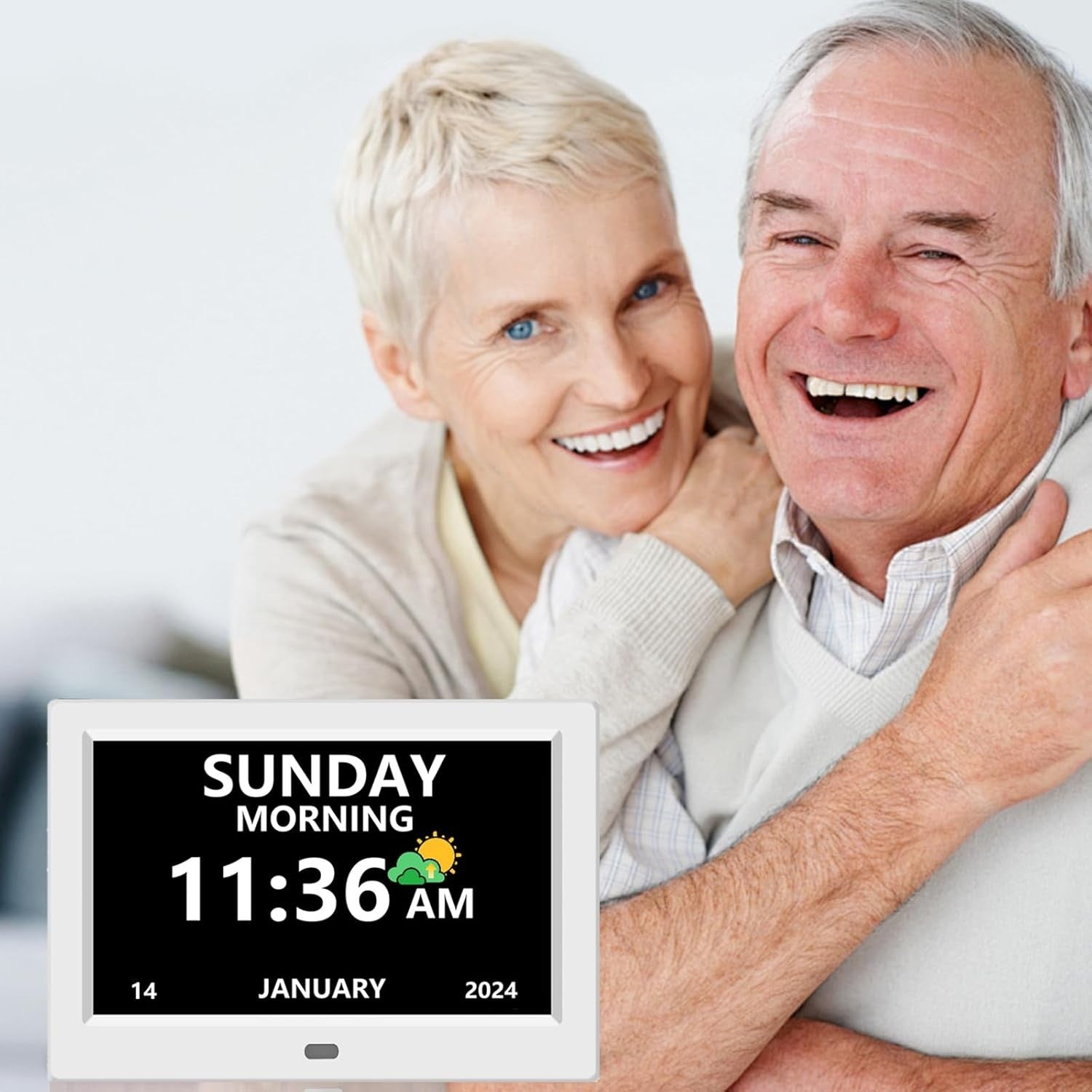 11 Inch Digital Dementia Clock Large Day Date Time Display Auto DST