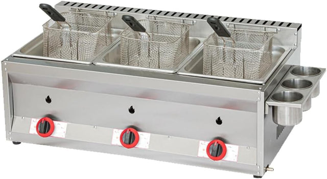 9L Commercial Gas Deep Fat Fryer Single Tank Stainless Temp Control