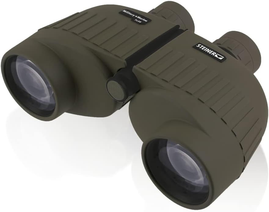 7x50 Military-Style Binoculars – Bright Wide View, Waterproof, Shockproof, Auto-
