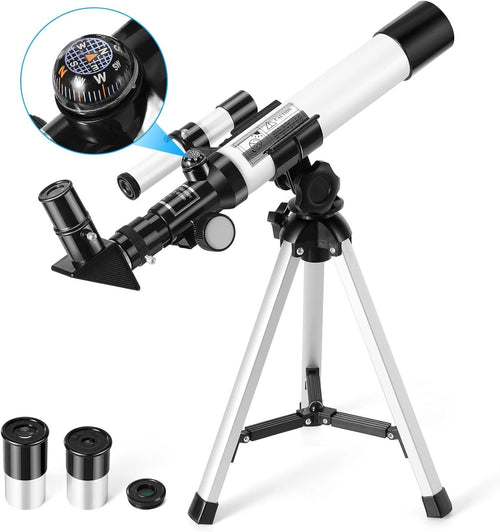 Kids Astronomical Refractor Telescope 400mm with Tripod & Finder Scope