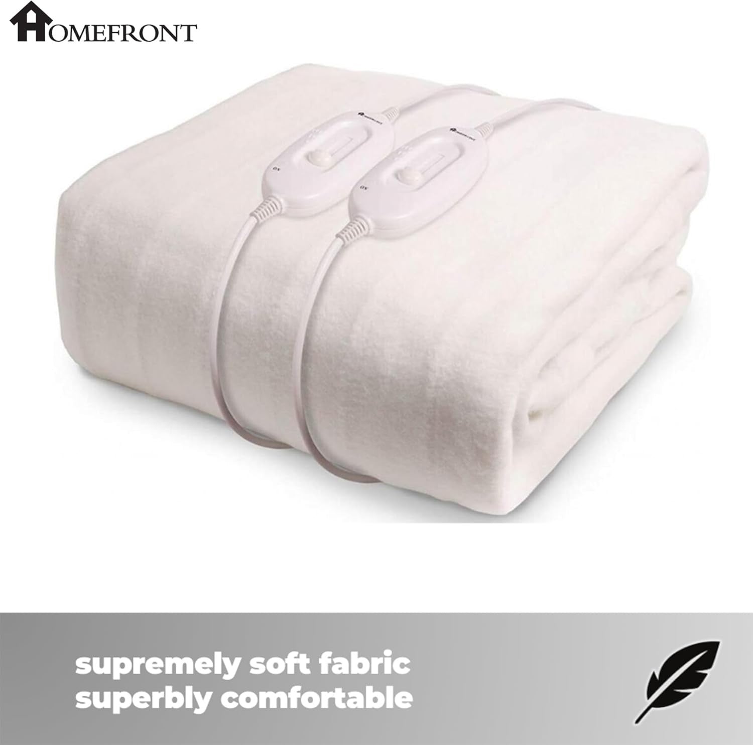 Super King Electric Underblanket Dual Control Fitted Mattress Cover Fast Heat